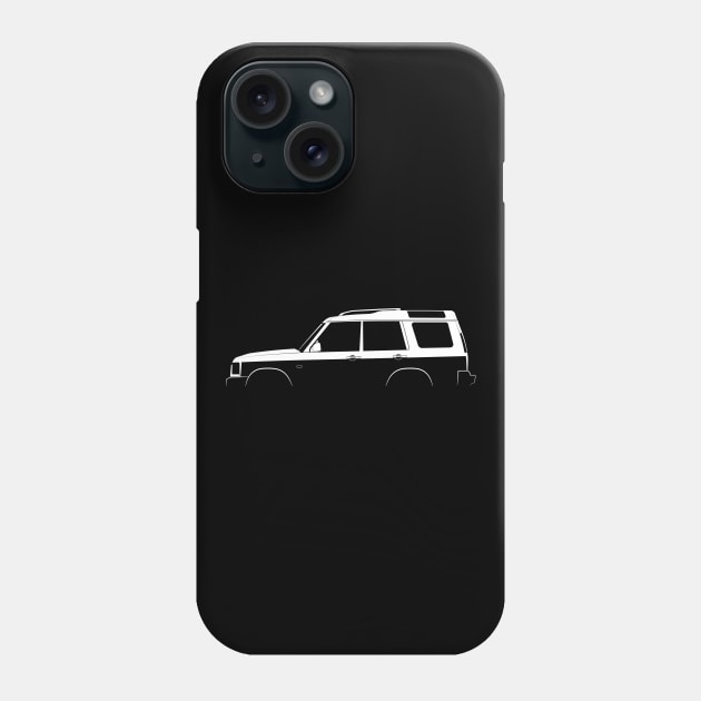 Land Rover Discovery (1998) Silhouette Phone Case by Car-Silhouettes