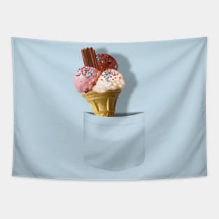 Pocket ice cream Tapestry