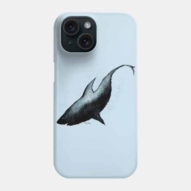 Shark Descent Phone Case by DougSQ