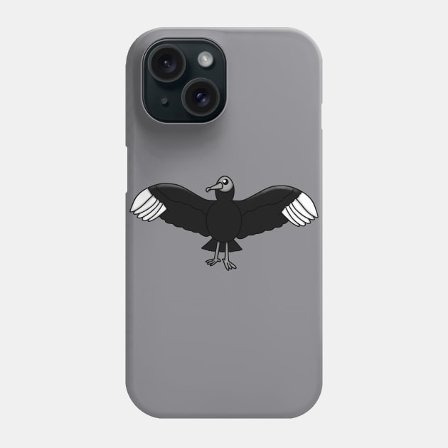 Black Vulture Phone Case by Aeriskate