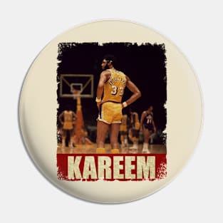 Kareem Abdul Jabbar - NEW RETRO STYLE Pin