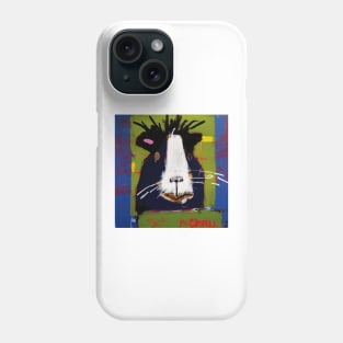 Funny Cartoon Black and White Guinea Pig Phone Case