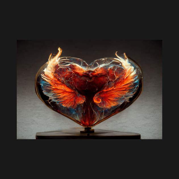 Flaming Heart Art  /  Flame Heart Unwind Designs by Unwind-Art-Work