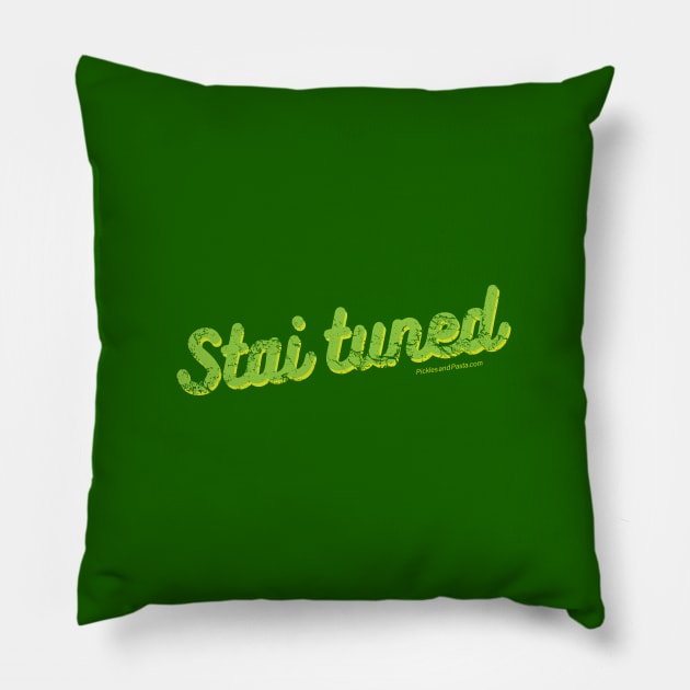 Stai Tuned? Pillow by picklesandpasta