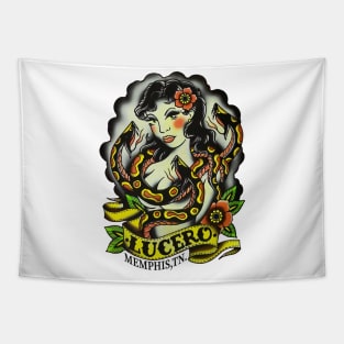 Lucero Band Logo Girl Hawaii Tapestry