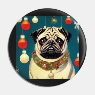 A Jolly Pug Pin