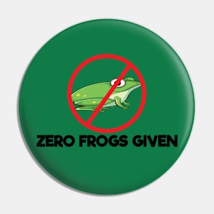 Zero Frogs Given Pin