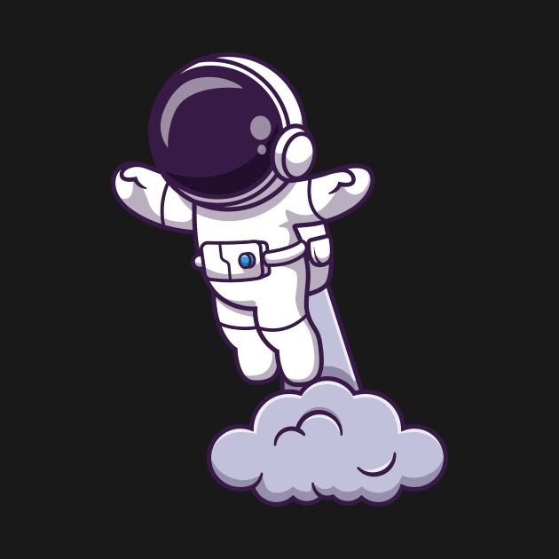 Astronaut Launching On Space Cartoon by Catalyst Labs