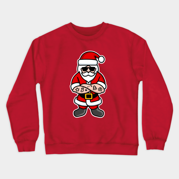 tattooed santa sweater