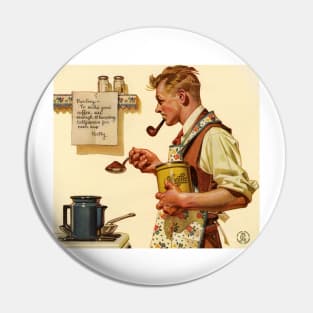 Coffee, Joseph Christian Leyendecker Pin