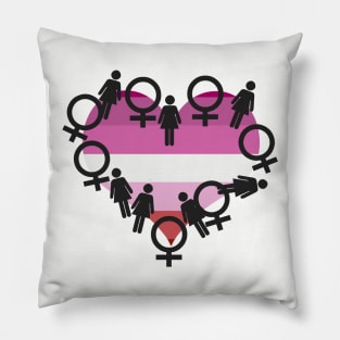 Lesbian Heart Pillow