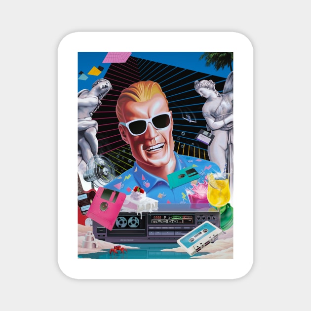 Max Headroom Vacation Magnet by Mr.Melville