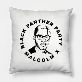 Black Panther Party Malcolm X Pillow