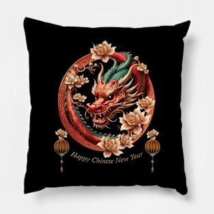 Happy new chinese dragon year Pillow