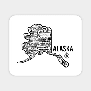 Alaska Map Magnet