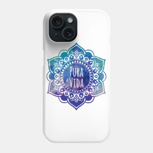 Pura Vida Watercolor Mandala Phone Case