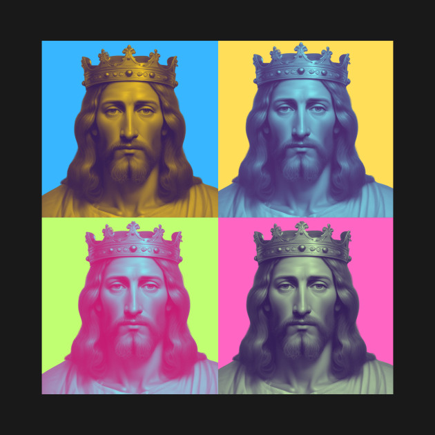 King Jesus No Other Vintage Portrait by 3nityONE