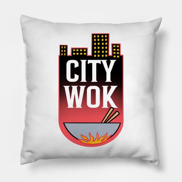 City Wok Pillow by theyoiy