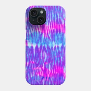 Bright Blue and Purple Shibori Phone Case