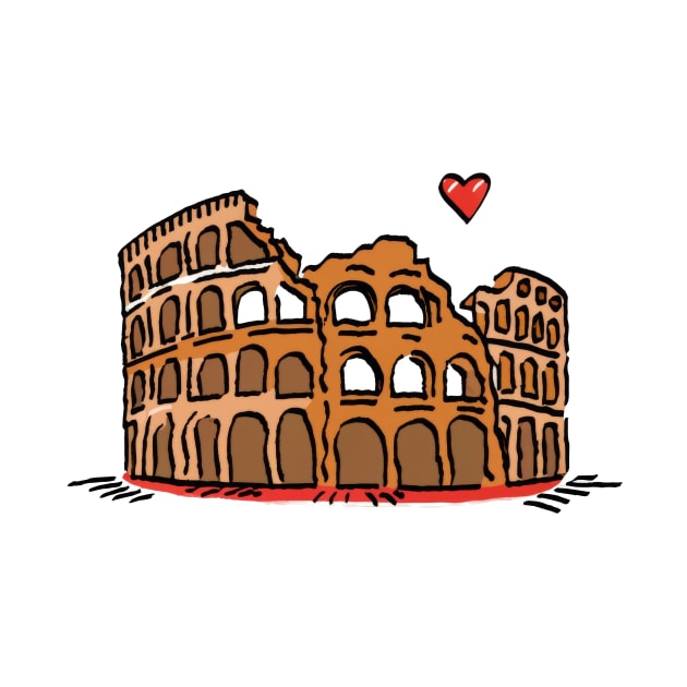 Colosseum Illustration by byNIKA