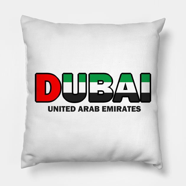 Dubai - United Arab Emirates Pillow by AbundanceSeed