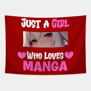 Just a Girl Who Loves Manga Tapestry