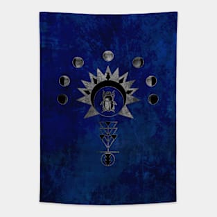 Egyptian Scarab - silver version - no T-shirt Tapestry