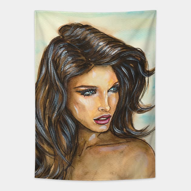 Stephanie Seymour Tapestry by Svetlana Pelin