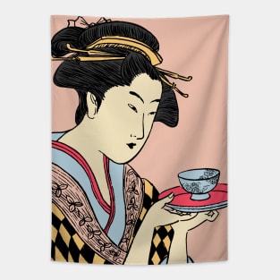 Geisha Tea Time Tapestry