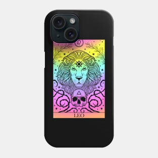 Zodiac sign tarot card Leo Phone Case