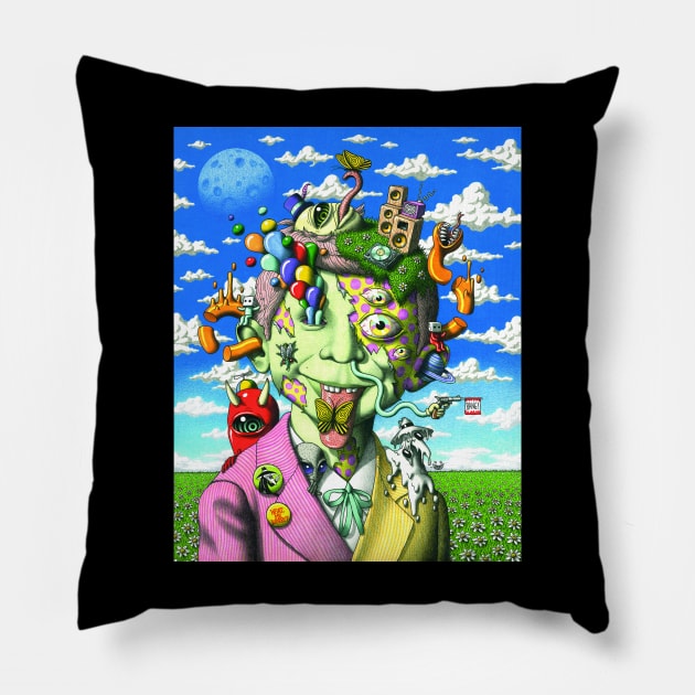 Alfred E. Neuman [My Version] Pillow by Jimmy Alonzo