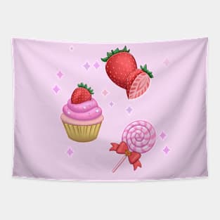 Strawberry Candy Tapestry