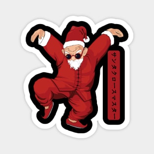 Master Kung Fu Santa Claus Magnet