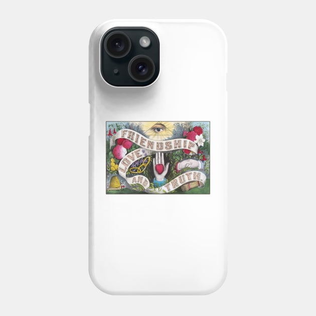 Victorian Friendship Love And Truth Phone Case by Bugsponge