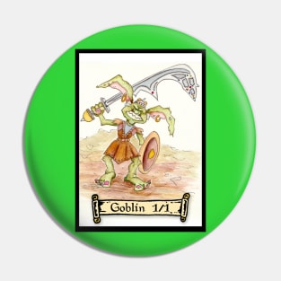 MTG Goblin Token w/Sword Pin