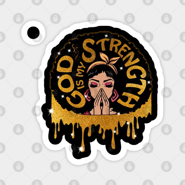 Good is my Strength, Black Girl Magic, Black Woman, Black Moms Matter Magnet by UrbanLifeApparel