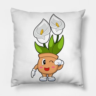 Plant pot Calla Lily Flower Pillow