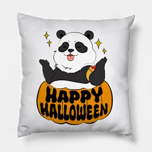 Happy Halloween_Panda_Jujutsu Kaisen Pillow