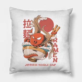 Asia Ramen Noodle Japanese Traditional Art Style Pillow