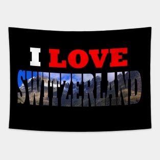 I Love Switzerland Rhone Glacier Mountain Tapestry