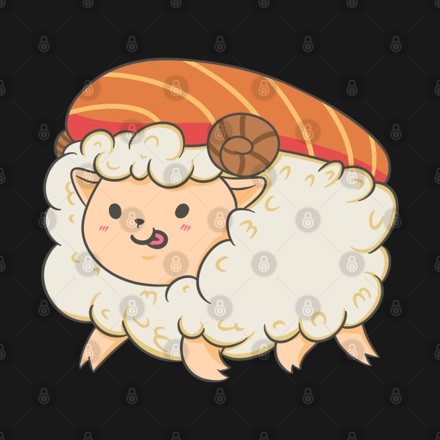 The Sheep Sushi by Illustrasikuu
