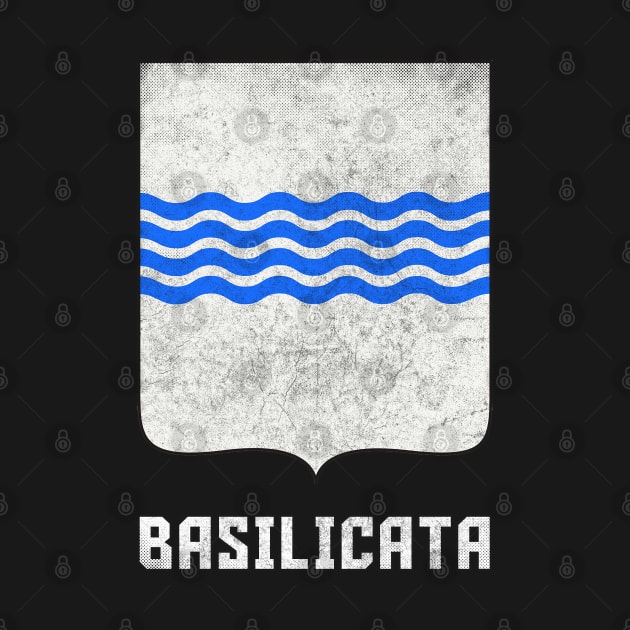 Basilicata Italy / Coat of Arms / Vintage Faded Style by DankFutura