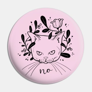 Grumpy Kitty Pin