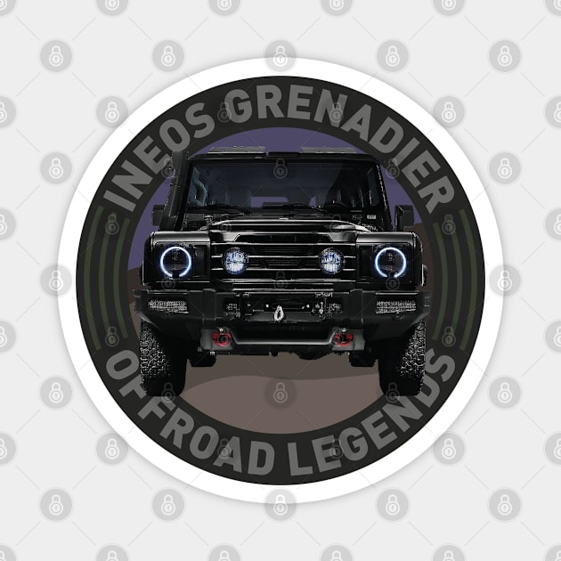 4x4 Offroad Legends:  Ineos Grenadier Magnet by OFFROAD-DESIGNS