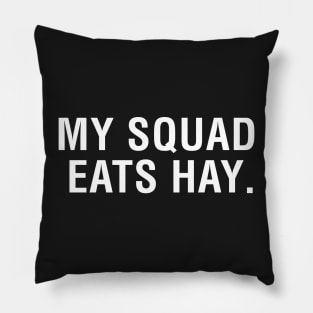 My Squad Eats Hay Pillow
