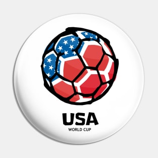 USA Football Country Flag Pin