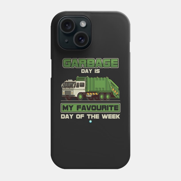 Garbage Day Recycling Trash Truck Gift Idea Phone Case by woormle