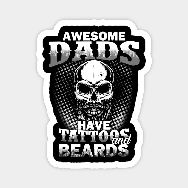 Dads Tattoos And Beards Magnet by KitsuneMask