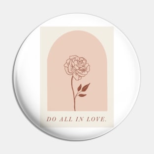 Do All in Love Pin