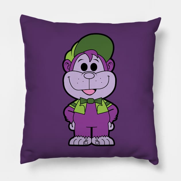 The Grape Ape Chibi Pillow by mighty corps studio